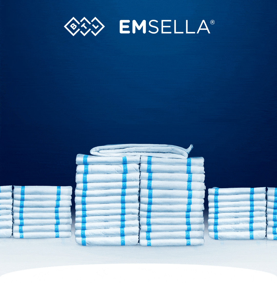 Emsella incontinence pads stack