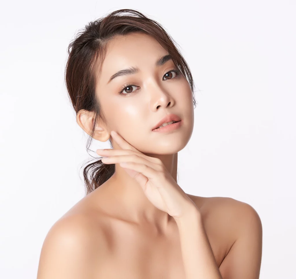 Woman with radiant skin after rejuvenating treatment at Elko Replenish Med Spa in Elko, Nevada.